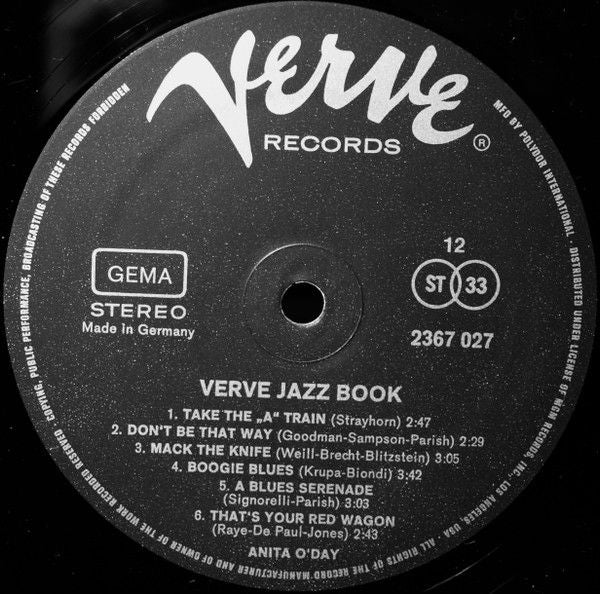 USED - Various - Verve Jazz Book