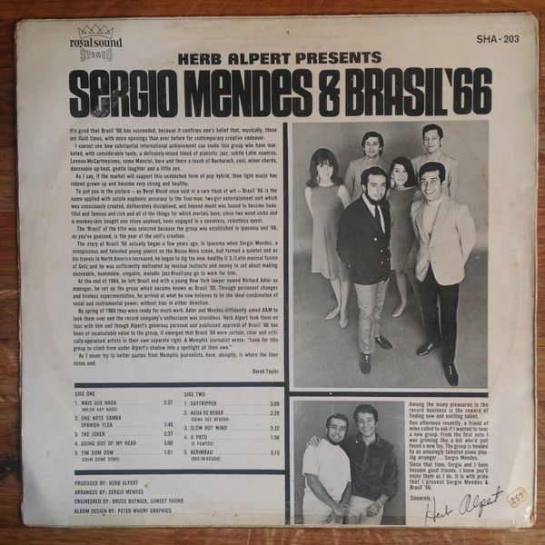 USED - Herb Alpert - Herb Alpert Presents Sergio Mendes & Brasil '66