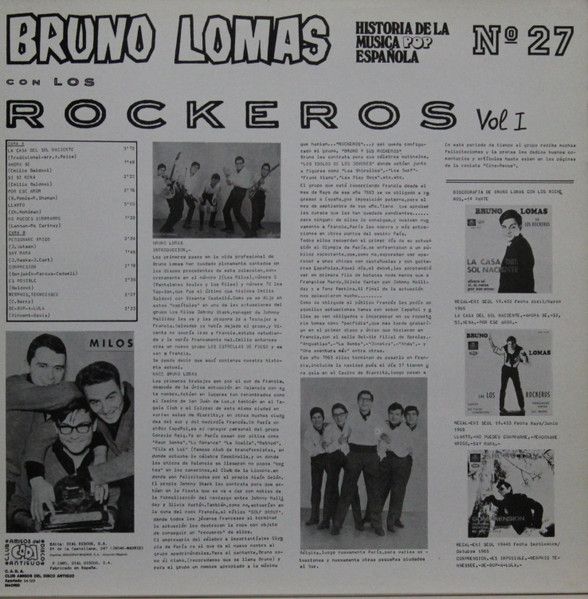 USED - Bruno Lomas - Bruno Lomas Con Los Rockeros Vol. 1