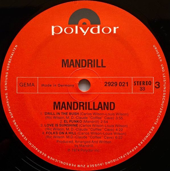 USED - Mandrill - Mandrilland