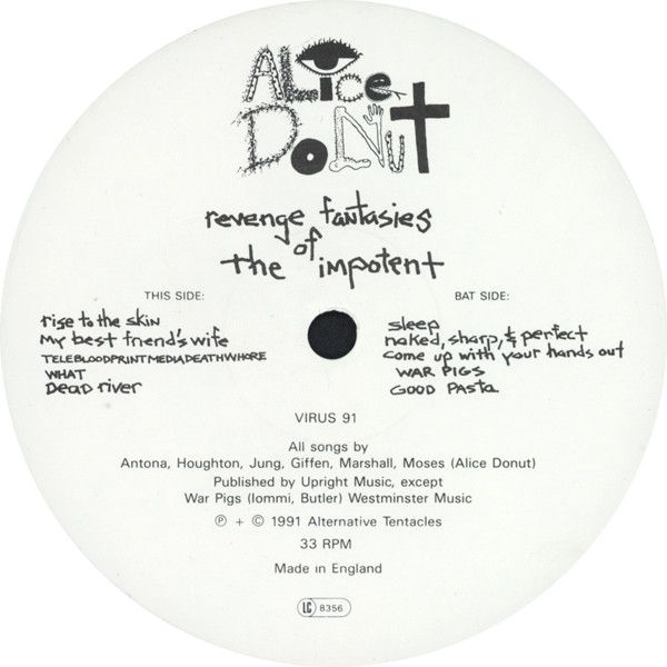 USED - Alice Donut - Revenge Fantasies Of The Impotent