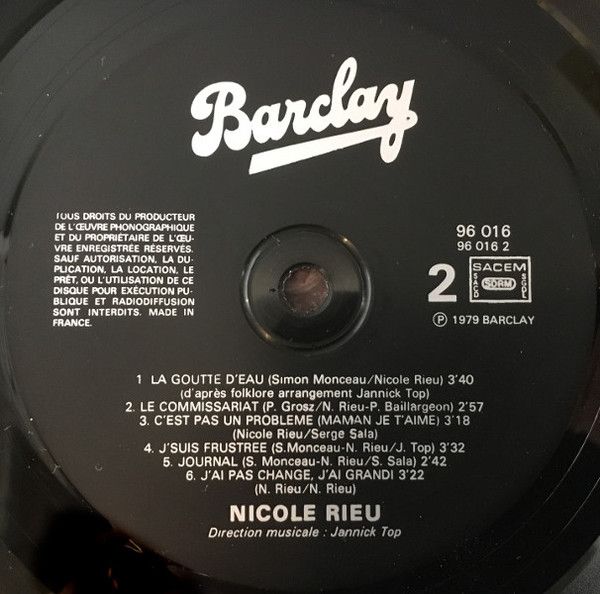 USED - Nicole Rieu - Nicole Rieu