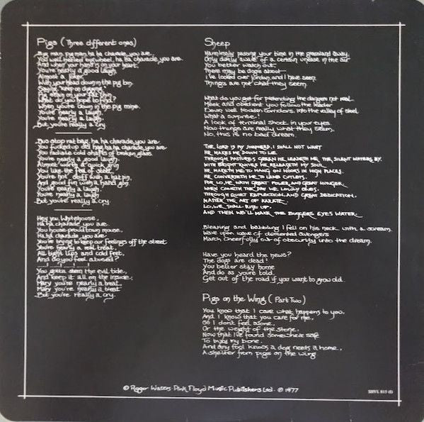 USED - Pink Floyd - Animals