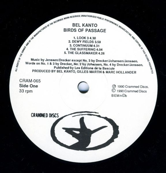 USED - Bel Canto - Birds Of Passage