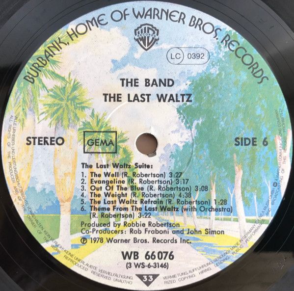 USED - The Band - The Last Waltz