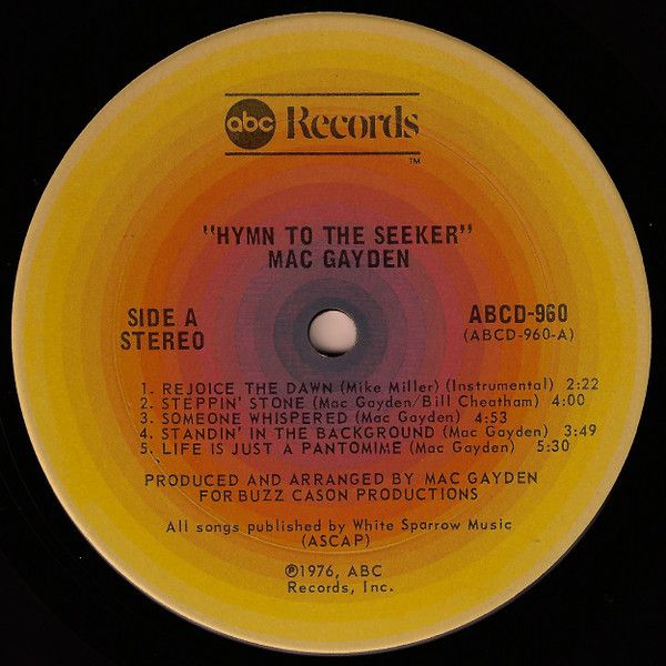 USED - Mac Gayden - Hymn To The Seeker