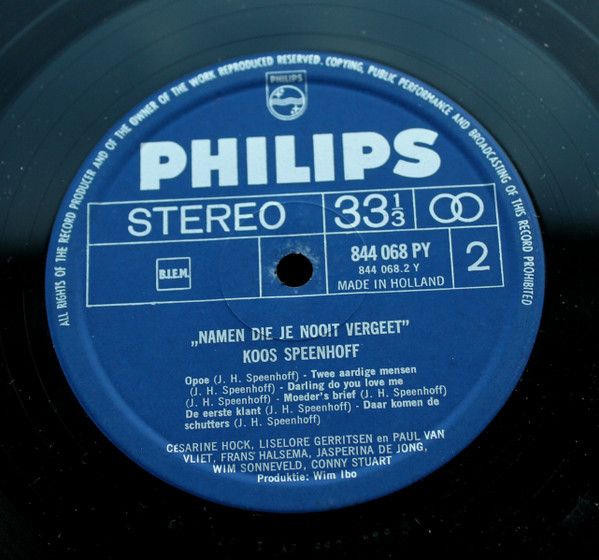 USED - Various - Wim Ibo Presenteert: Namen Die Je Nooit Vergeet