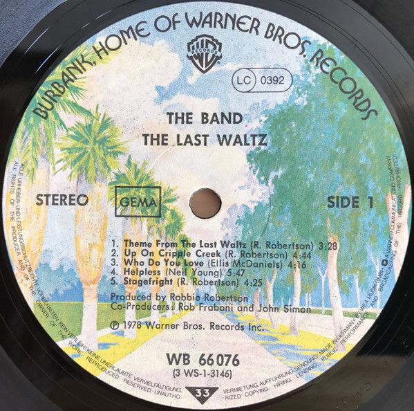 USED - The Band - The Last Waltz