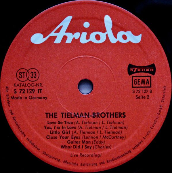 USED - Tielman Brothers - Live Recording