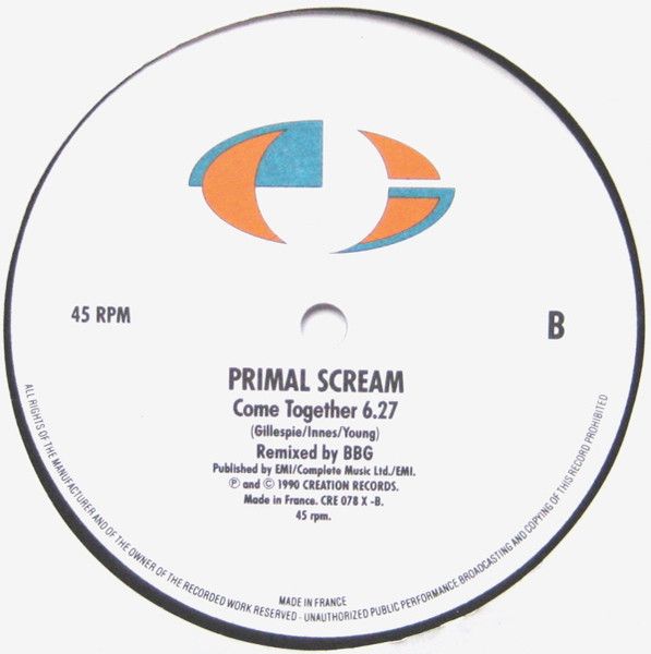 USED - Primal Scream - Come Together