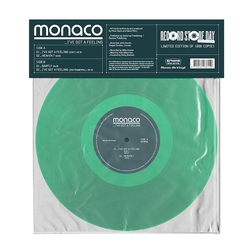 Monaco - I've Got A Feeling (Translucent Green Vinyl 12")