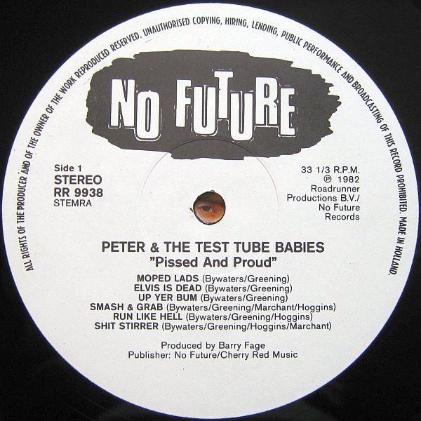 USED - Peter And The Test Tube Babies - Pissed And Proud