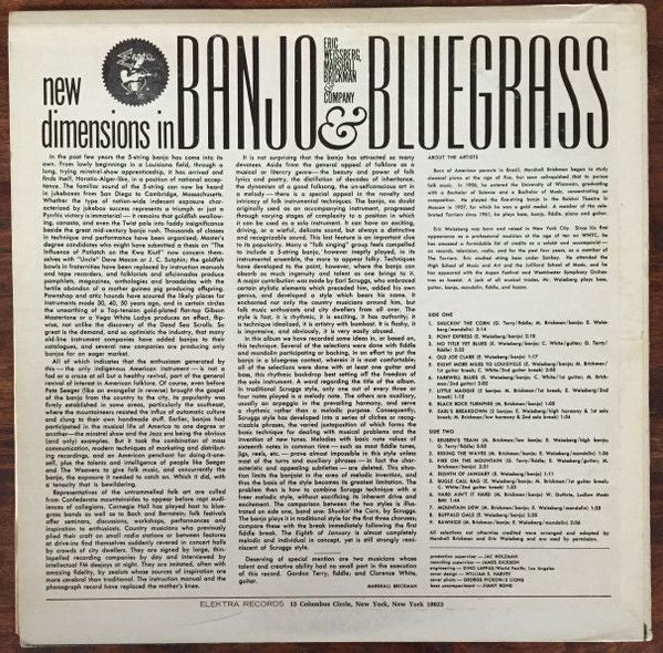 USED - Eric Weissberg - New Dimensions In Banjo And Bluegrass