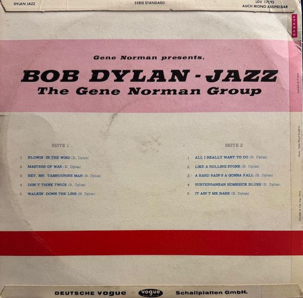 USED - The Gene Norman Group - Dylan Jazz