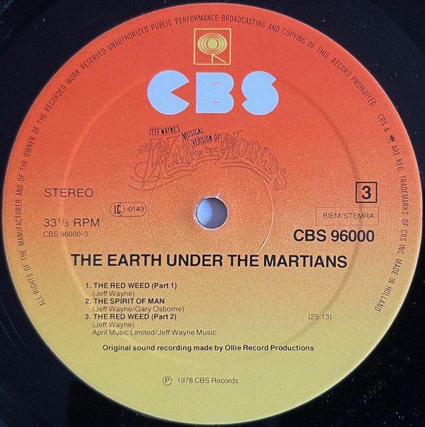 USED - Jeff Wayne - Jeff Wayne's Musical Version Of The War Of The Worlds