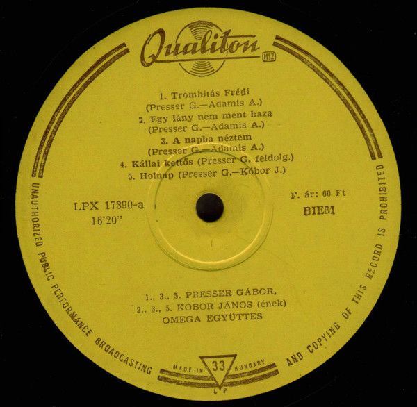 USED - Omega (5) - Trombitás Frédi És A Rettenetes Emberek