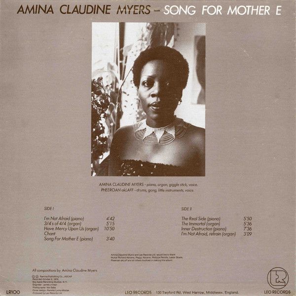 USED - Amina Claudine Myers - Song For Mother E