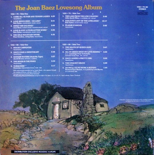 USED - Joan Baez - The Joan Baez Lovesong Album