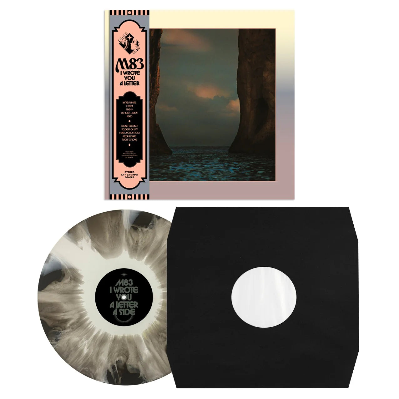 M83 - I Wrote You A Letter (Indies Exclusive Black & White Swirl Vinyl LP)
