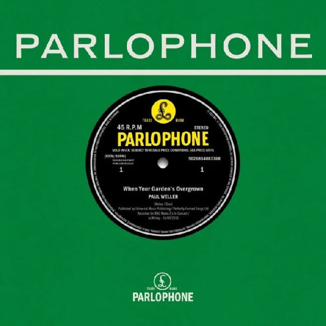 Paul Weller - When Your Garden's Overgrown (Live at The BBC) / Boy About Town (Live at The BBC) (40g Black Vinyl 7")