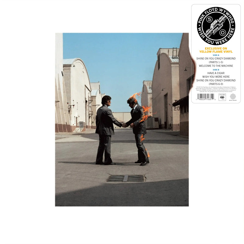 Pink Floyd - Wish You Were Here (50th Anniversary Edition) (Yellow Flame Vinyl LP)