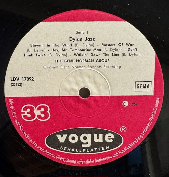 USED - The Gene Norman Group - Dylan Jazz
