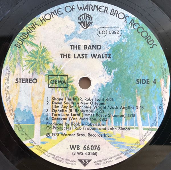 USED - The Band - The Last Waltz