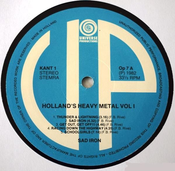 USED - Sad Iron - Holland Heavy Metal Vol. 1