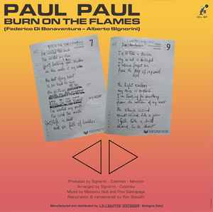 Paul Paul - Burn On The Flames (Transparent 12")