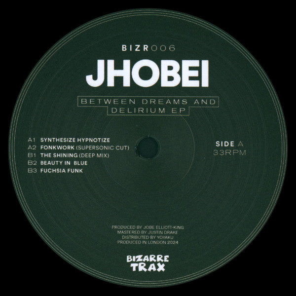 Jhobei - Between Dreams & Delirium EP (12")