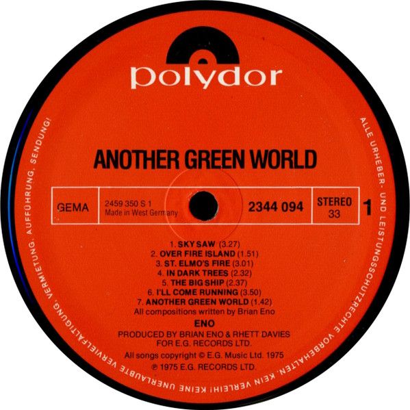 USED - Brian Eno - Another Green World