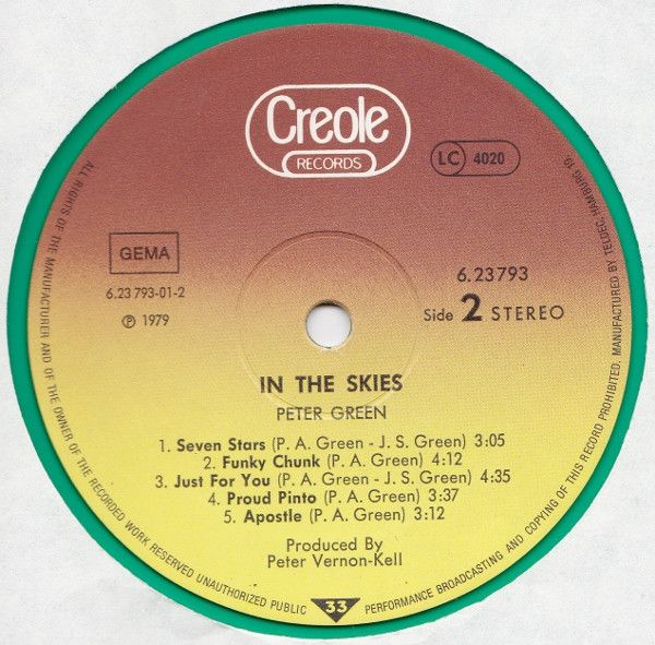 USED - Peter Green (2) - In The Skies