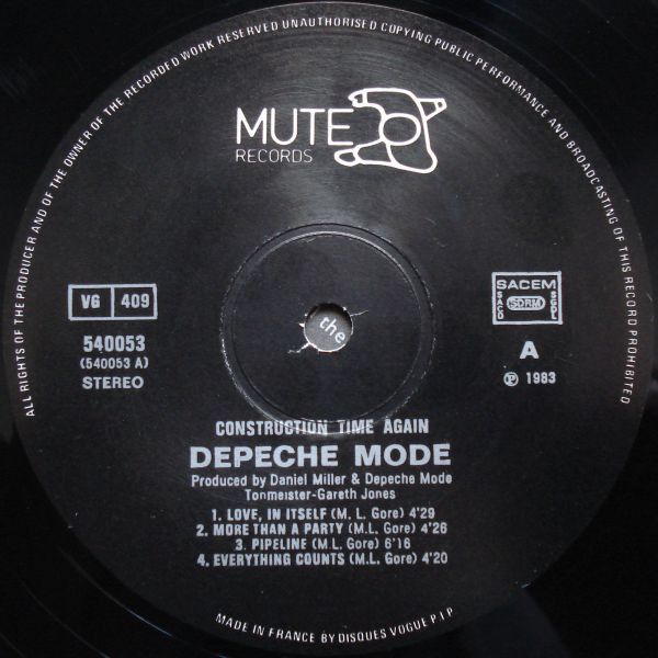 USED - Depeche Mode - Construction Time Again