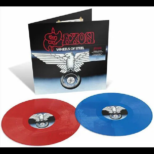 Saxon - Wheels Of Steel (45th Anniversary Edition) (Red Blue Vinyl LP)