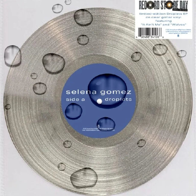 Selena Gomez - Droplets   EP (Clear glitter vinyl 10")