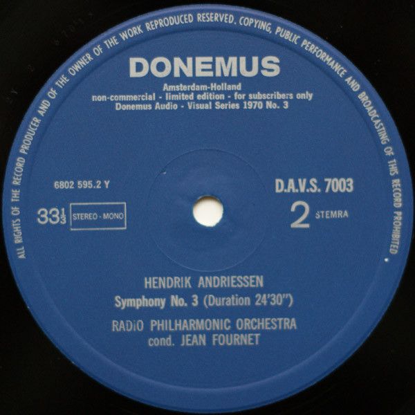 USED - Hendrik Andriessen - Symphony No. 2 / Symphony No. 3
