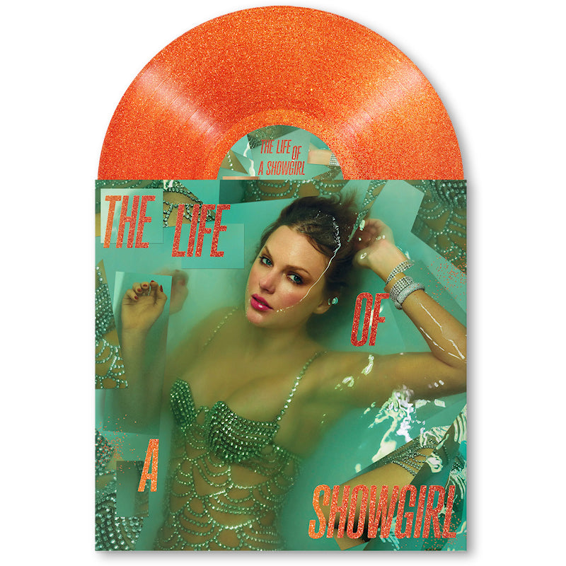 Taylor Swift - THE LIFE OF A SHOWGIRL (ORANGE GLITTER VINYL LP)