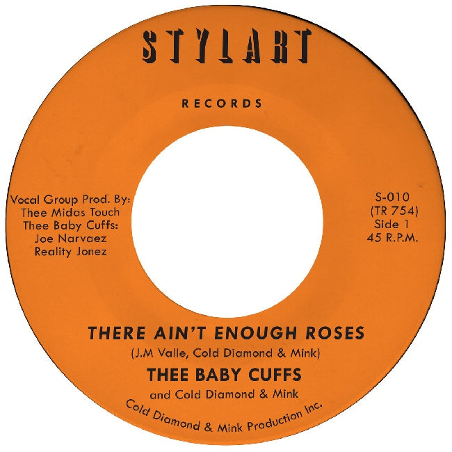 Thee Baby Cuffs & Cold Diamond & Mink - There Ain't Enough Roses (Transparent Orange Vinyl 7")