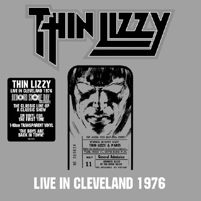 Thin Lizzy - Live In Cleveland 1976 (140g Transparent Vinyl LP)