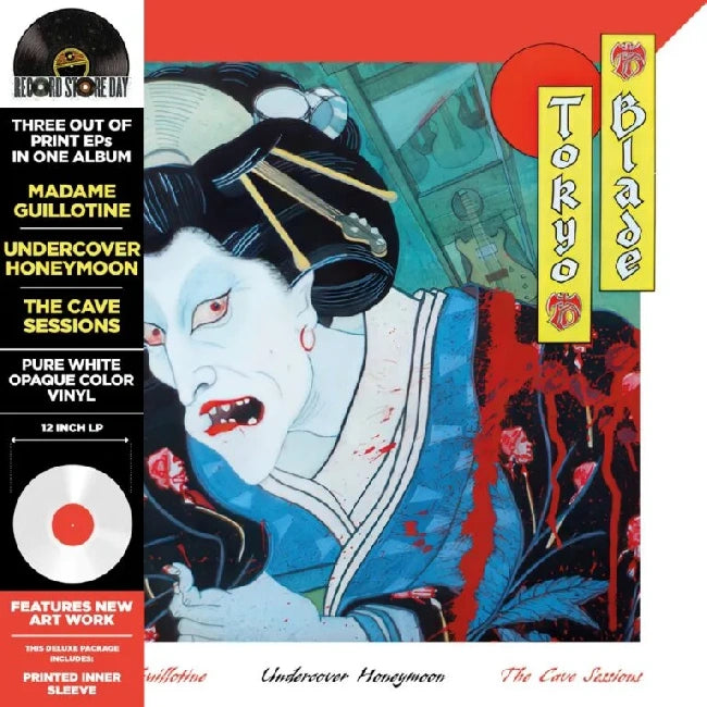 Tokyo Blade - Madame Guillotine/Undercover of the Honeymoon/The Cave Sessions (Solid White vinyl LP)