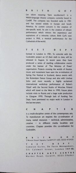 USED - Test Dept. - Gododdin