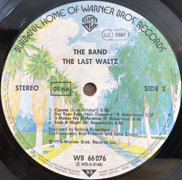 USED - The Band - The Last Waltz