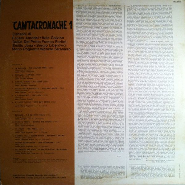 USED - Various - Cantacronache 1