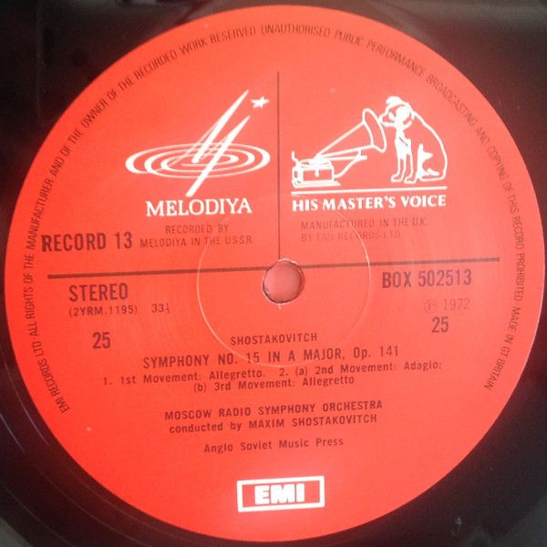 USED - Dmitri Shostakovich - Shostakovich Symphonies 1-15