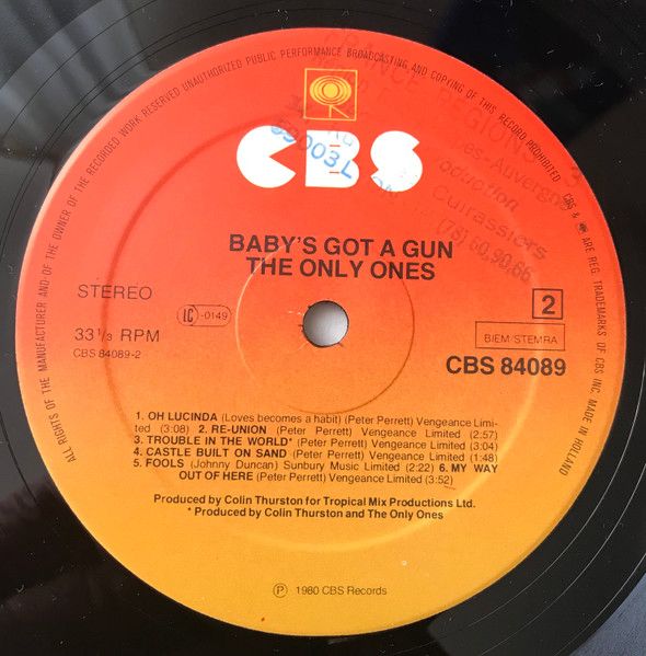 USED - The Only Ones - Baby's Got A Gun