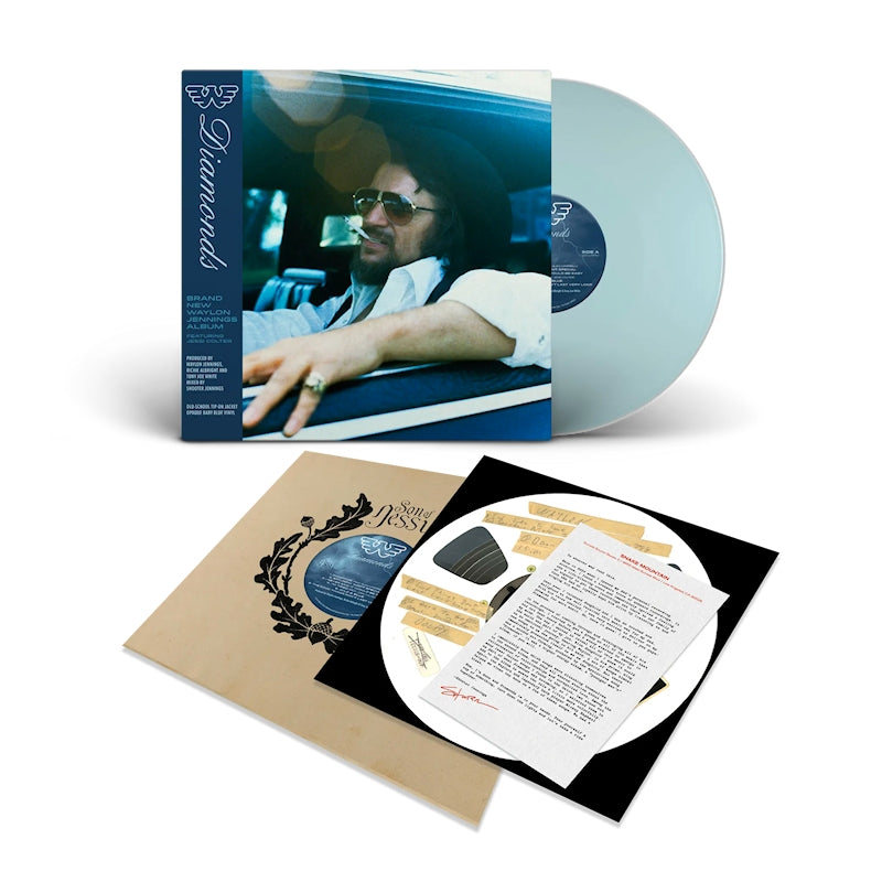 Waylon Jennings - Diamonds (Baby Blue Vinyl LP)