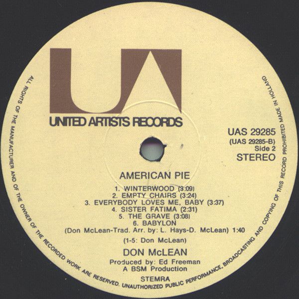 USED - Don McLean - American Pie