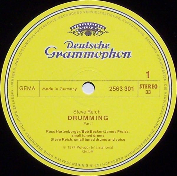 USED - Steve Reich - Drumming / Music For Mallet Instruments, Voices And Organ / Six Pianos