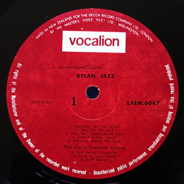 USED - The Gene Norman Group - Dylan Jazz