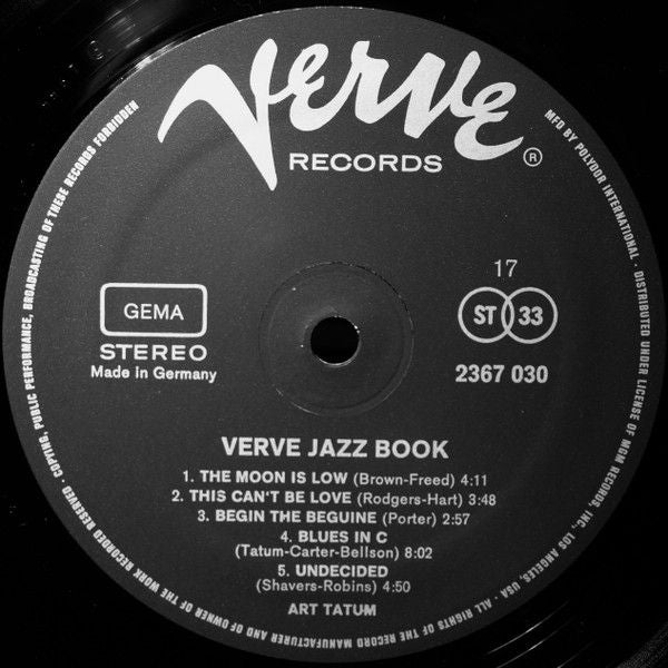 USED - Various - Verve Jazz Book
